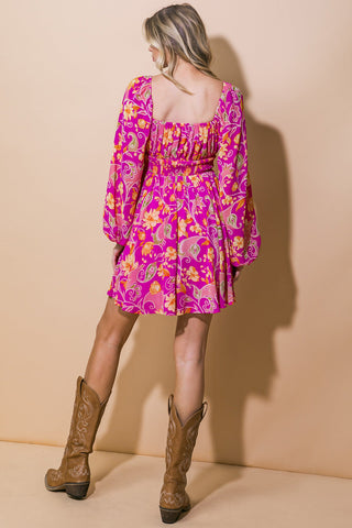 THRIVING ALL NIGHT WOVEN MINI DRESS - By Baano