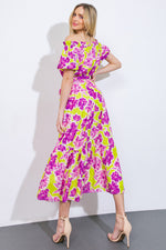 I'M IN CHARGE WOVEN MIDI DRESS - By Baano