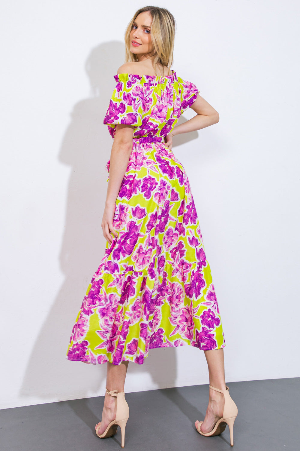 I'M IN CHARGE WOVEN MIDI DRESS - By Baano