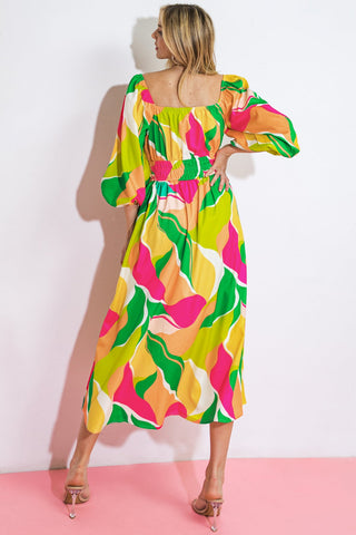A SECOND THOUGHT WOVEN MIDI DRESS - By Baano