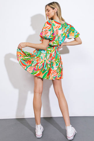 TIME TO START WOVEN MINI DRESS - By Baano