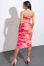 MAGICAL ILLUSIONS MESH MIDI DRESS - By Baano