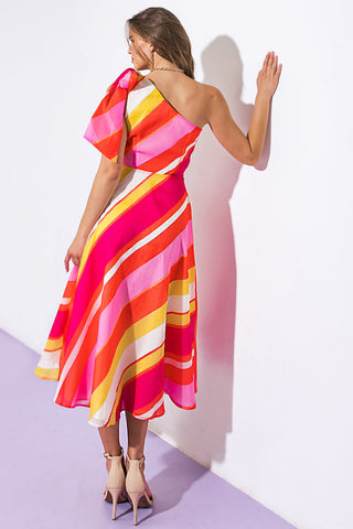 SWEETEN THE DAY WOVEN MIDI DRESS - By Baano
