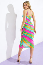 DESIRABLE DESTINATIONS MESH MIDI DRESS - By Baano