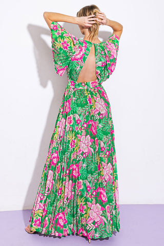 ALL NIGHT REVIVAL WOVEN MAXI DRESS - By Baano