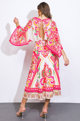 STUCK ON YOU WOVEN MIDI DRESS - By Baano