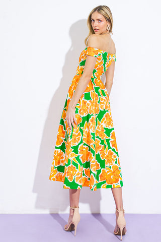 WHERE I WANT TO BE TWILL MIDI DRESS - By Baano
