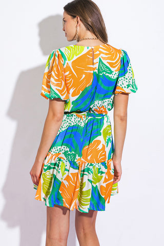 LISTEN TO THE MUSIC WOVEN MINI DRESS - By Baano