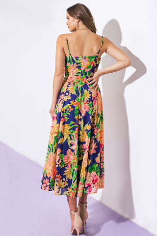 SWEETEST SOUL WOVEN MIDI DRESS - By Baano