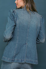 GIVE IT YOUR ALL DENIM BLAZER - By Baano