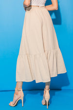 LOVELY MOOD WOVEN MIDI SKIRT - By Baano