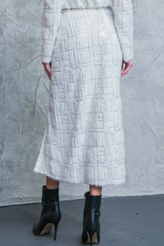 MADE YOU MY WORLD WOVEN MIDI SKIRT - By Baano