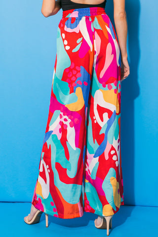CANCUN GETAWAY SATIN PANTS - By Baano
