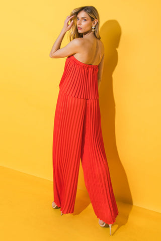 MY RED TOMATO WOVEN JUMPSUIT - By Baano