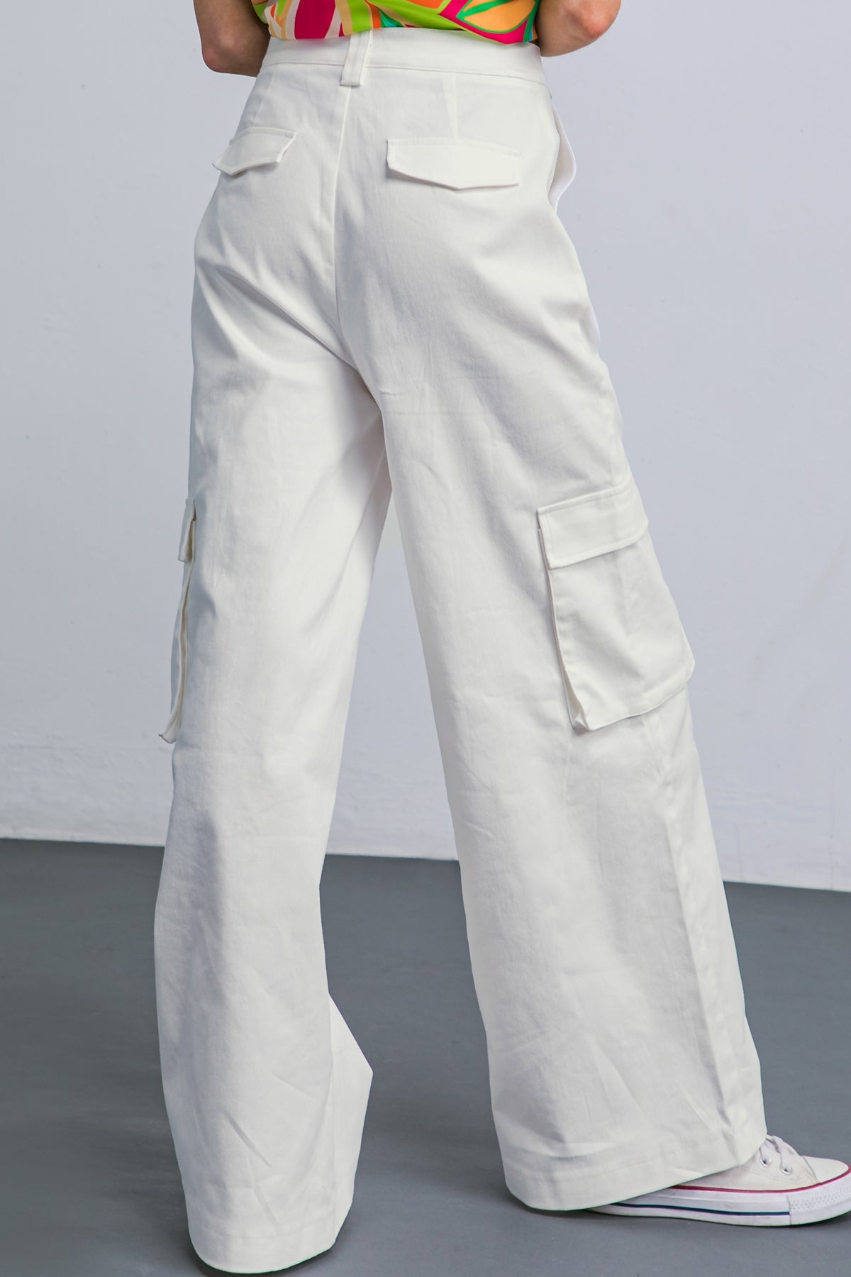 ADORABLE POSH WOVEN CARGO PANTS - By Baano
