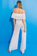 FATE INTERVENES WOVEN LACE JUMPSUIT - By Baano
