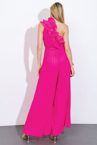 CAN'T TALK RIGHT NOW WOVEN JUMPSUIT - By Baano