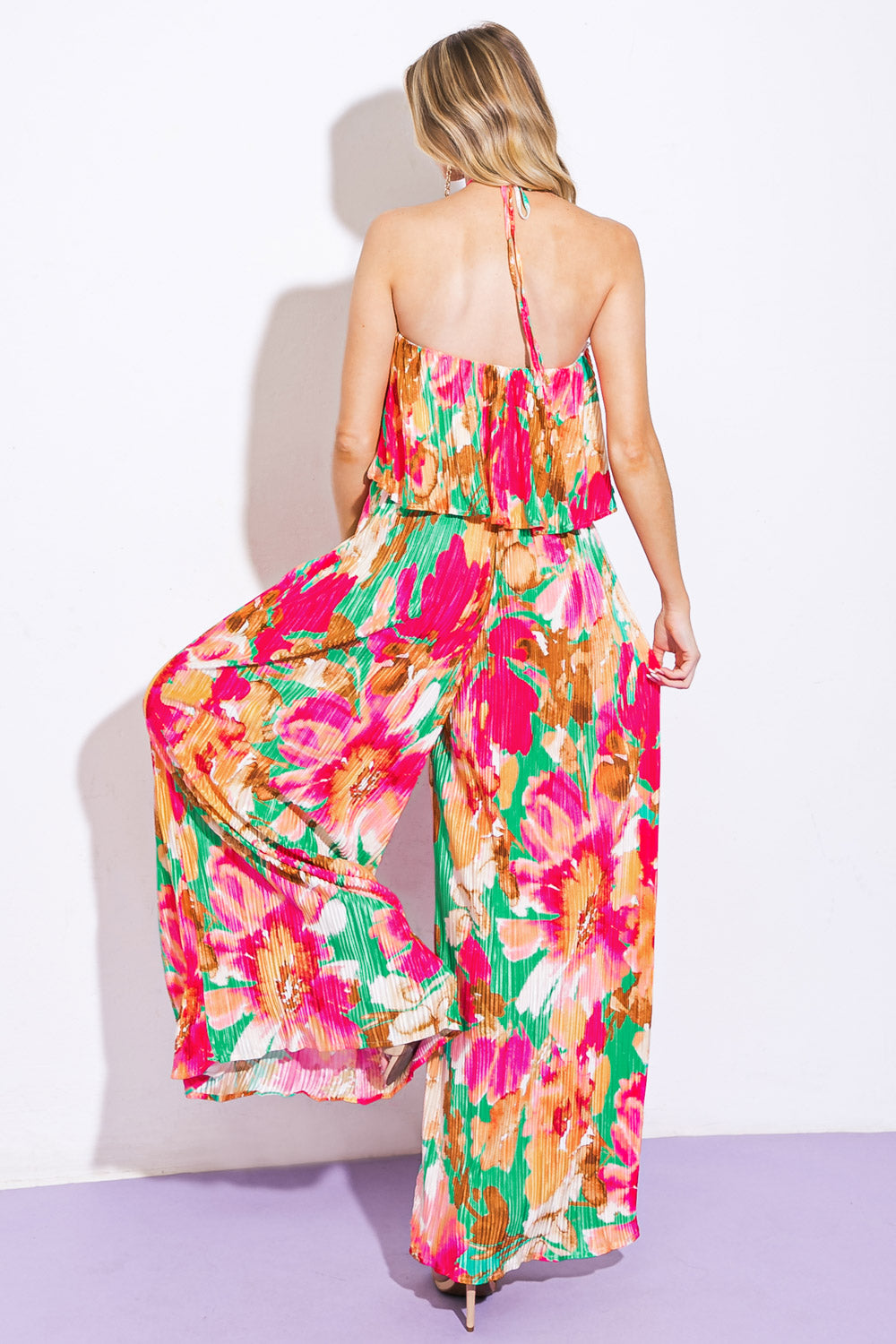 SWING OF THINGS PLISSE JUMPSUIT - By Baano