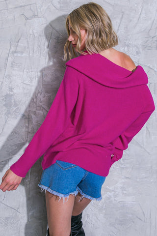 GORGEOUS VIBE SWEATER TOP - By Baano