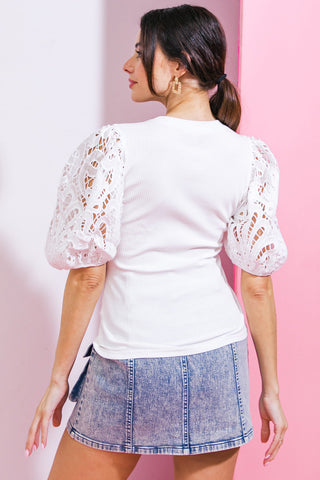GETTING INTO THE GROOVE KNIT TOP - By Baano