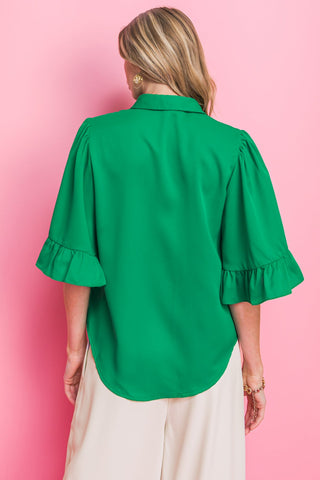 BACK TO BUSINESS WOVEN TOP - By Baano