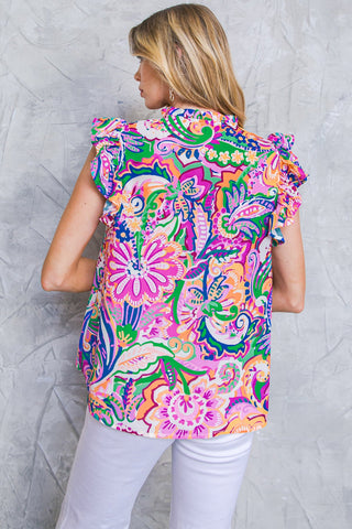 DAYTIME DREAMS WOVEN TOP - By Baano
