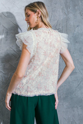 HOLD ME NEAR WOVEN TOP - By Baano