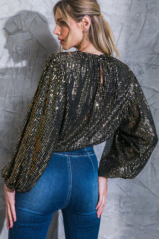 HOPE YOU REMEMBER SEQUIN TOP - By Baano