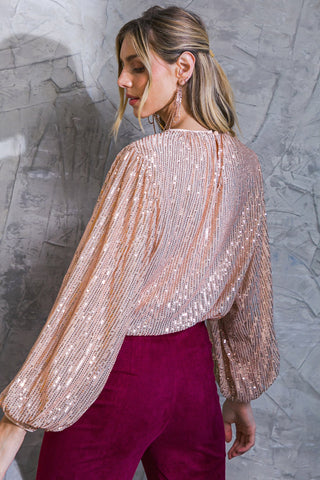 HOPE YOU REMEMBER SEQUIN TOP - By Baano