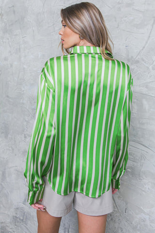 NOTHING TO REGRET SATIN WOVEN TOP - By Baano