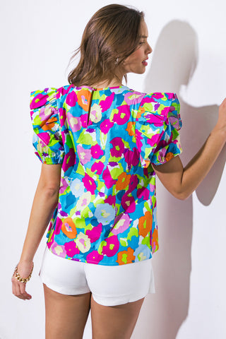 LOOKING BACK WOVEN TOP - By Baano