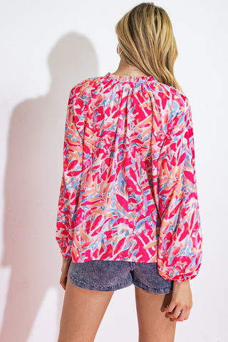 MISTLETOE MOMENT WOVEN TOP - By Baano