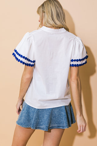 LEARN AS YOU GO WOVEN TOP - By Baano