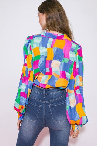 LOVELY STATEMENT WOVEN TOP - By Baano