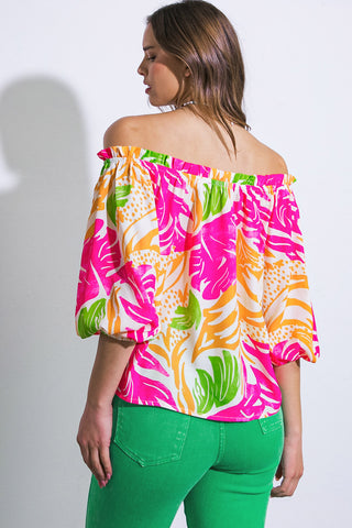 BREAKING HEARTS WOVEN TOP - By Baano