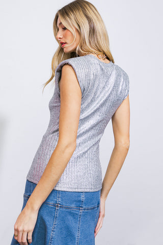 STYLE FILE RIBBED KNIT TOP - By Baano