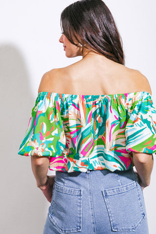 BRING GOOD ENERGY WOVEN TOP - By Baano
