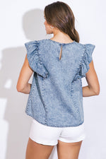 A MAGIC MOMENT WOVEN TOP - By Baano