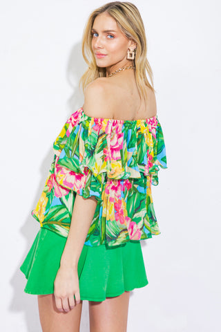 I'LL BE LOVING YOU WOVEN TOP - By Baano