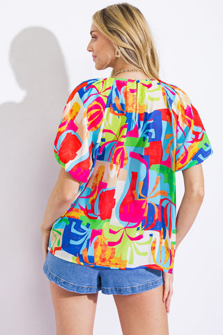GRACEFUL BEAUTY WOVEN TOP - By Baano