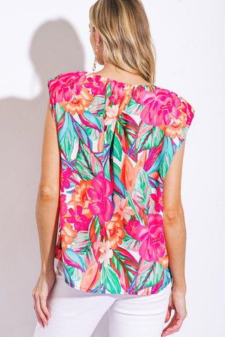 OUT FOR THE DAY WOVEN TOP - By Baano