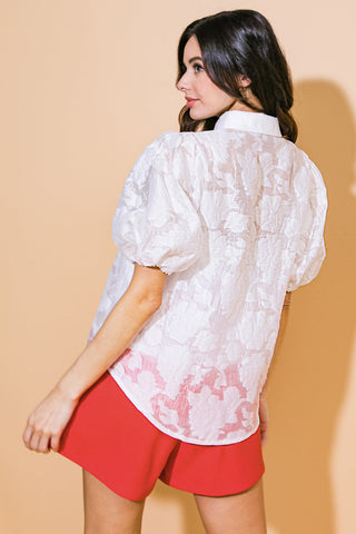 HEADING TO PARADISE WOVEN TOP - By Baano