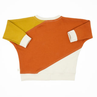 Baby Diagonal Colorblock Sweatshirt Peace House Studio