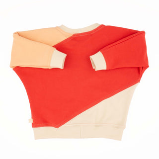 Baby Diagonal Colorblock Sweatshirt Peace House Studio