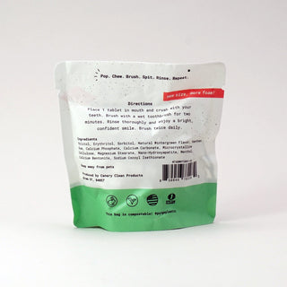 Wintergreen Toothpaste Tablets - By Baano