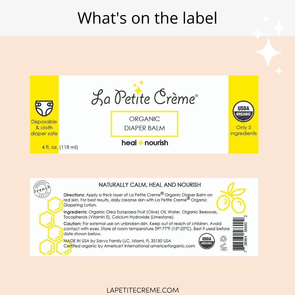 Organic French Diaper Rash Cream - 4 oz - By Baano