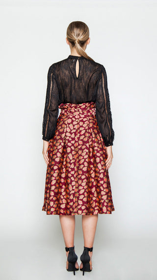 NIGHT AT THE CLUB MIDI SKIRT - By Baano