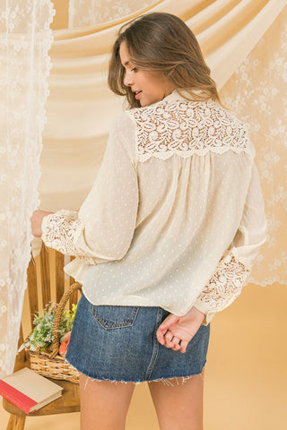 STAY AHEAD PEASANT TOP - By Baano