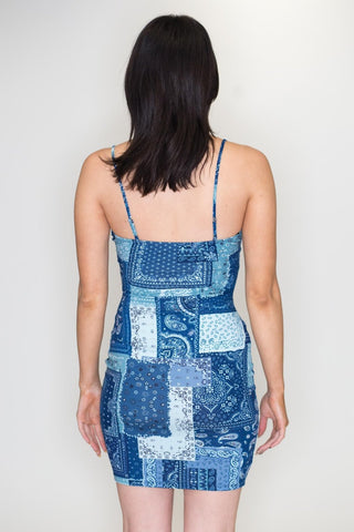 Paisley Print Dress