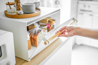 Bread Box - Steel + Wood - By Baano
